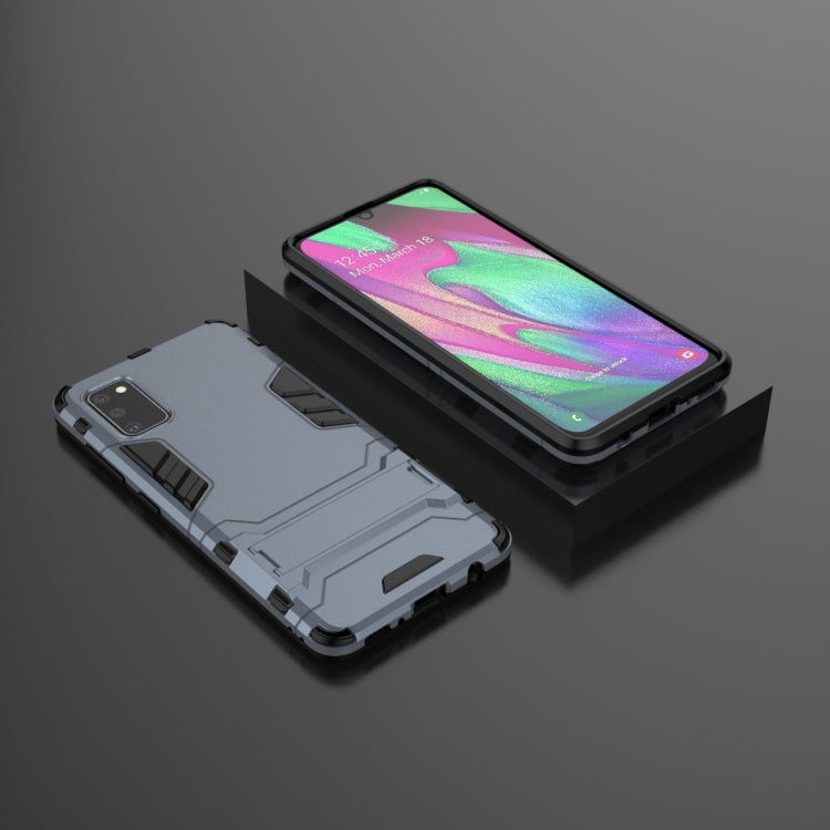 Galaxy A41 Shockproof PC + TPU Protective Case with Invisible Holder