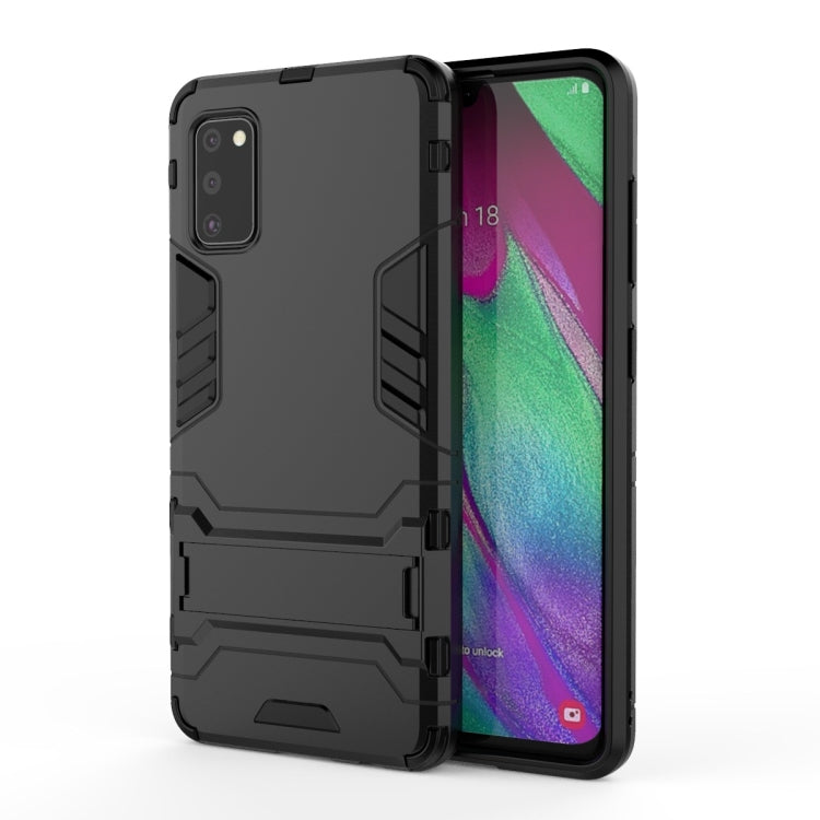 Galaxy A41 Shockproof PC + TPU Protective Case with Invisible Holder