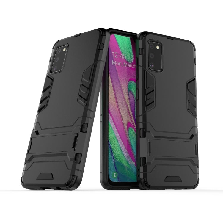 Galaxy A41 Shockproof PC + TPU Protective Case with Invisible Holder