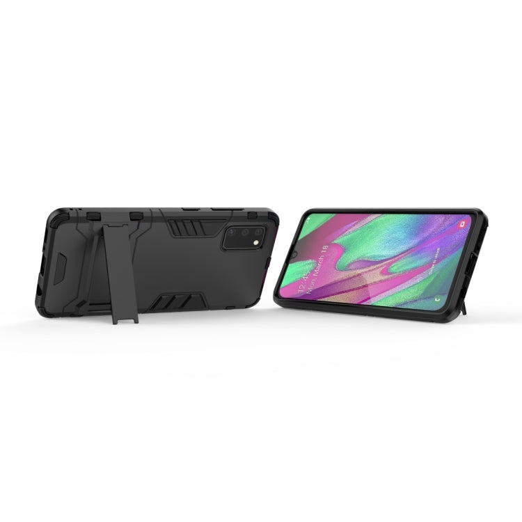 Galaxy A41 Shockproof PC + TPU Protective Case with Invisible Holder