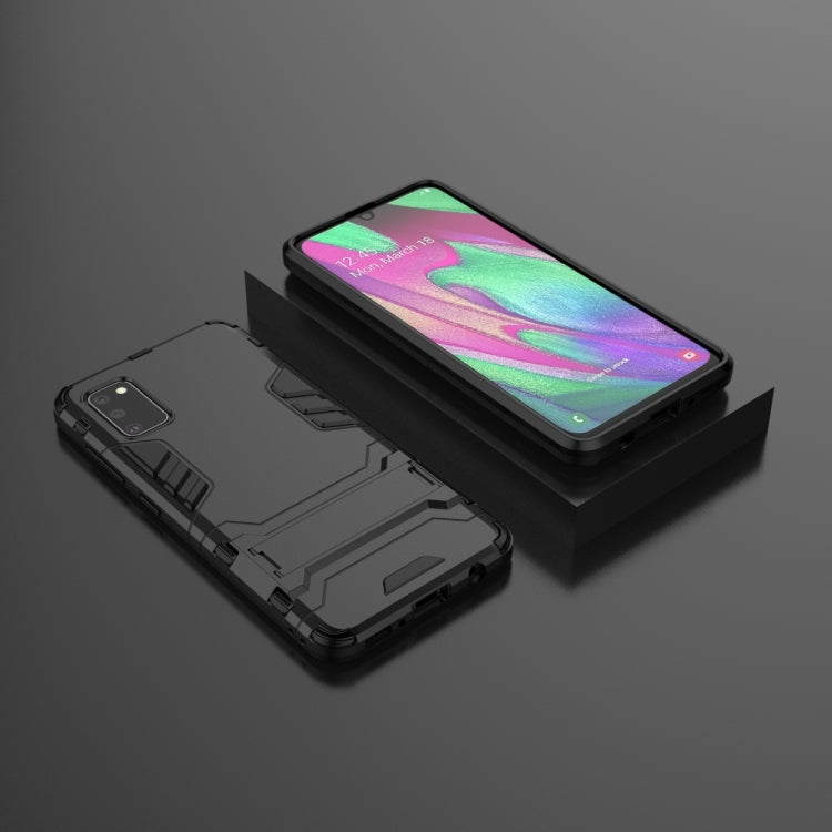 Galaxy A41 Shockproof PC + TPU Protective Case with Invisible Holder