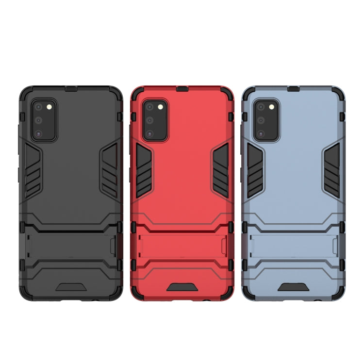 Galaxy A41 Shockproof PC + TPU Protective Case with Invisible Holder
