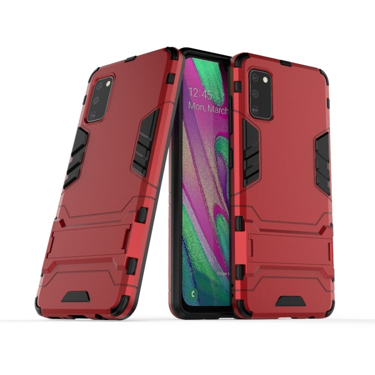 Galaxy A41 Shockproof PC + TPU Protective Case with Invisible Holder