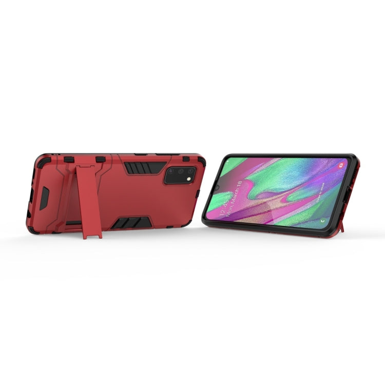 Galaxy A41 Shockproof PC + TPU Protective Case with Invisible Holder