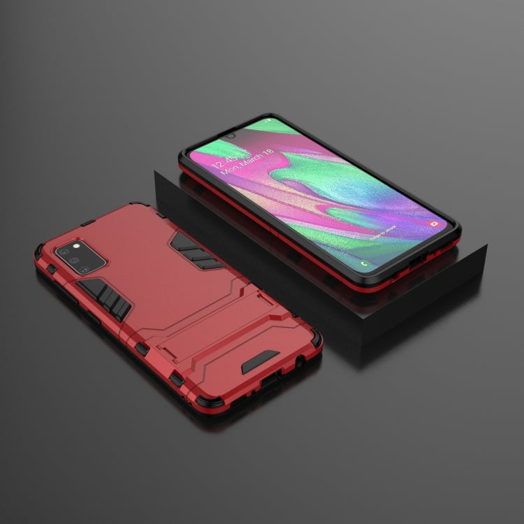 Galaxy A41 Shockproof PC + TPU Protective Case with Invisible Holder