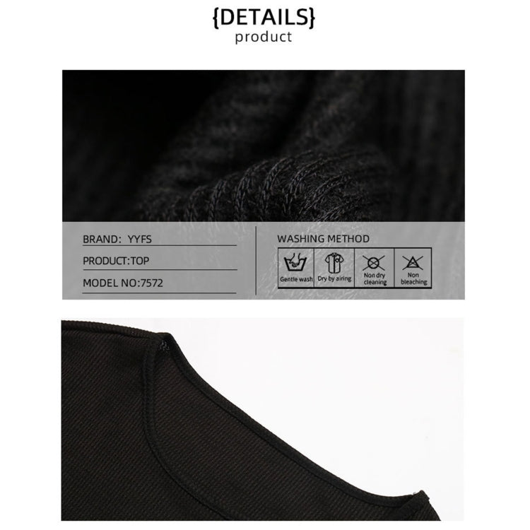 Solid Color Loose Thin Crew Neck Sweater, Size: