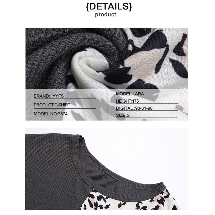 Patchwork Contrast Top Long Sleeve Bottoming Knit Sweater, Size: