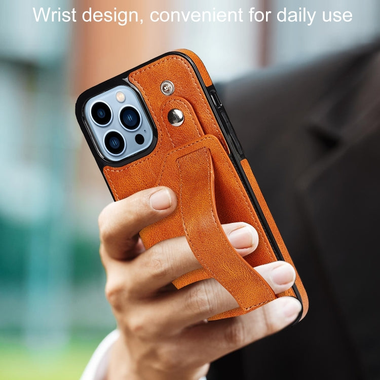 For iPhone 14 Pro Max Wrist Strap Holder Phone Case