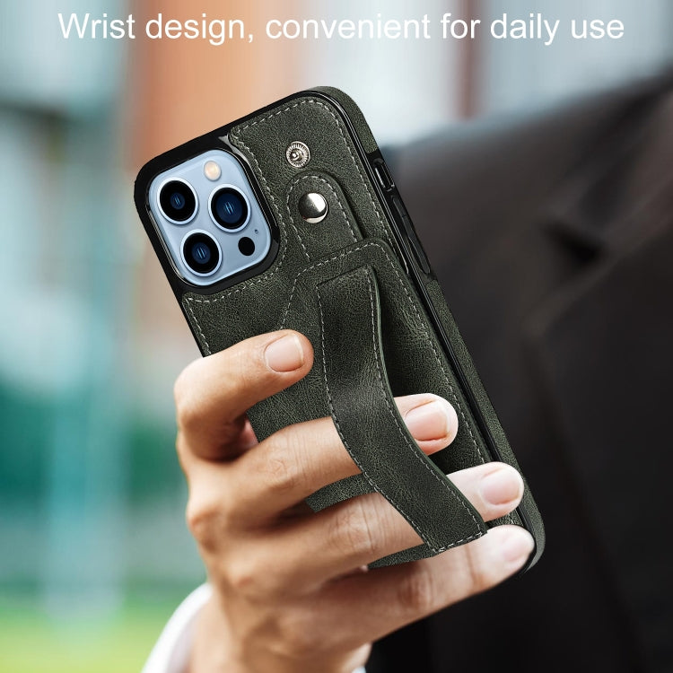 For iPhone 14 Pro Max Wrist Strap Holder Phone Case