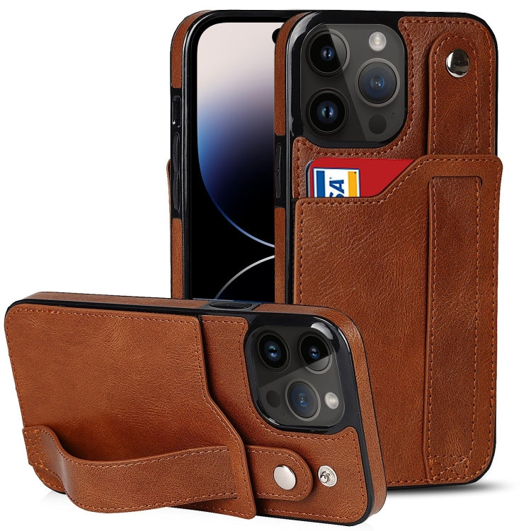 For iPhone 14 Pro Max Wrist Strap Holder Phone Case