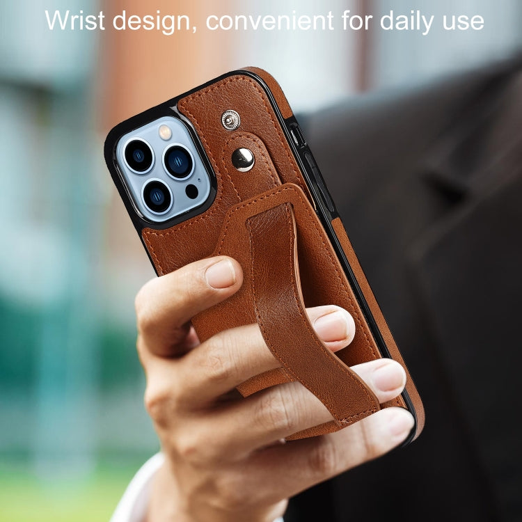For iPhone 14 Pro Max Wrist Strap Holder Phone Case