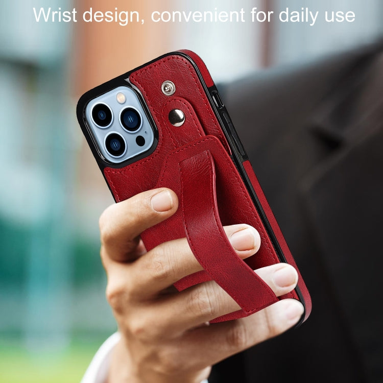 For iPhone 14 Pro Wrist Strap Holder Phone Case