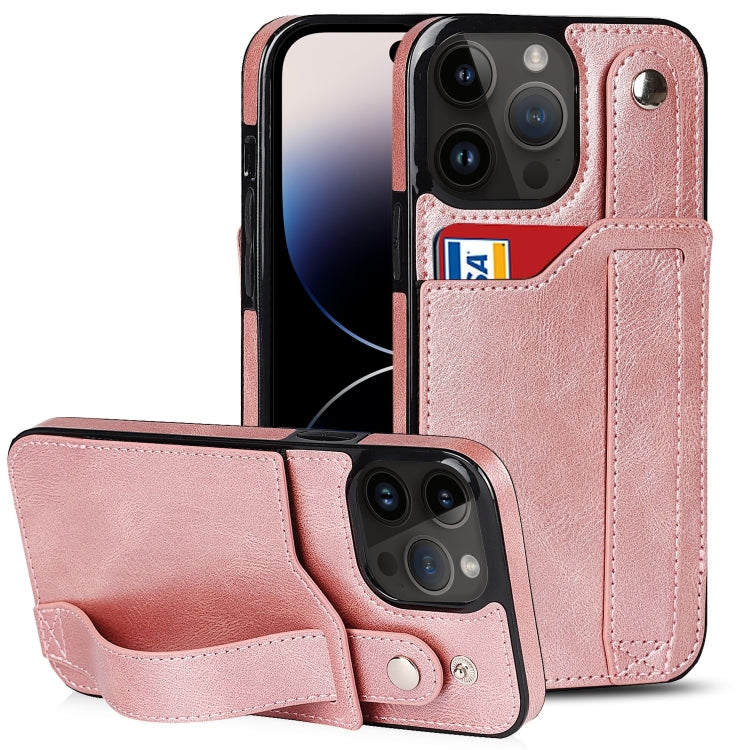 For iPhone 14 Pro Wrist Strap Holder Phone Case