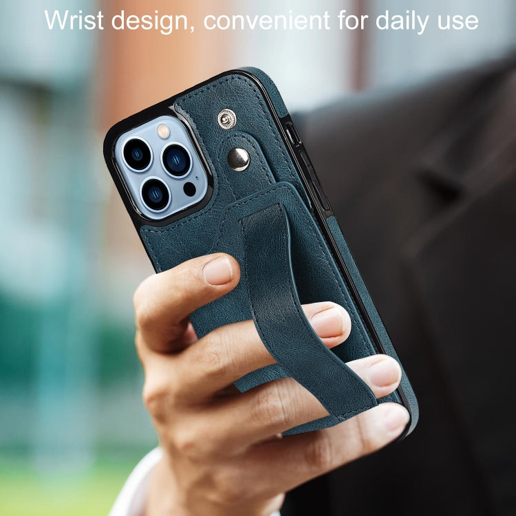 For iPhone 14 Pro Wrist Strap Holder Phone Case