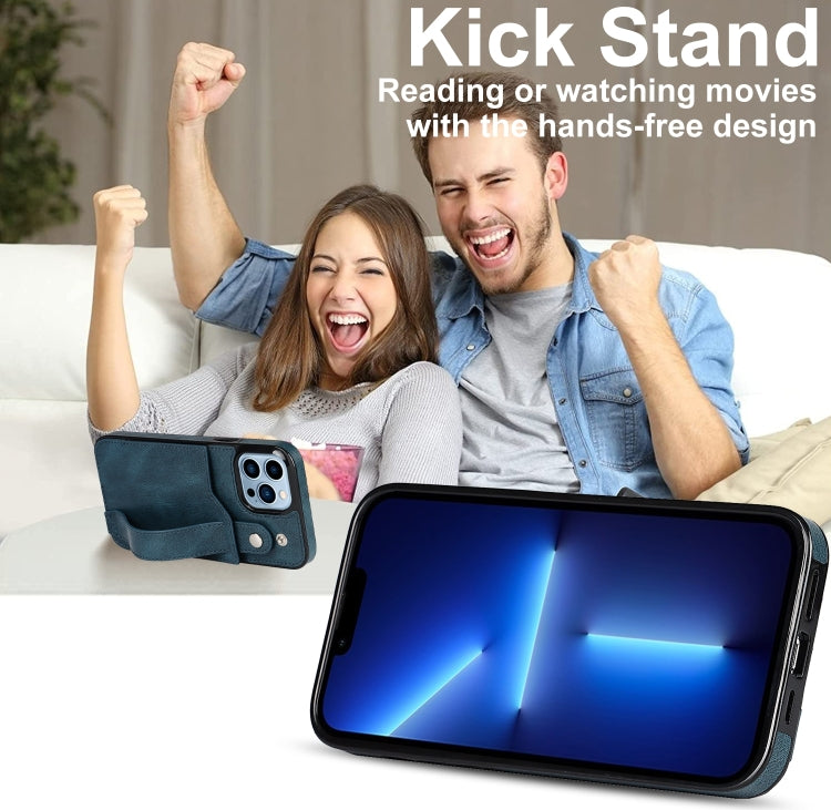 For iPhone 14 Pro Wrist Strap Holder Phone Case