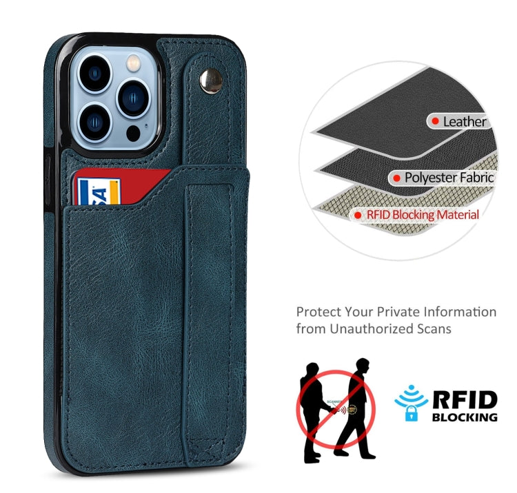 For iPhone 14 Pro Wrist Strap Holder Phone Case