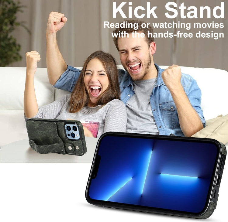 For iPhone 14 Pro Wrist Strap Holder Phone Case