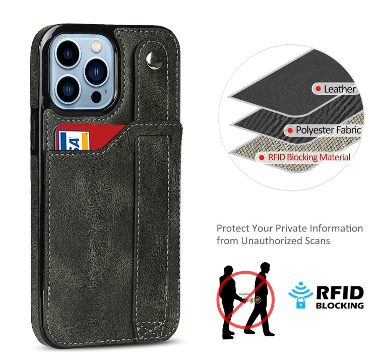 For iPhone 14 Pro Wrist Strap Holder Phone Case