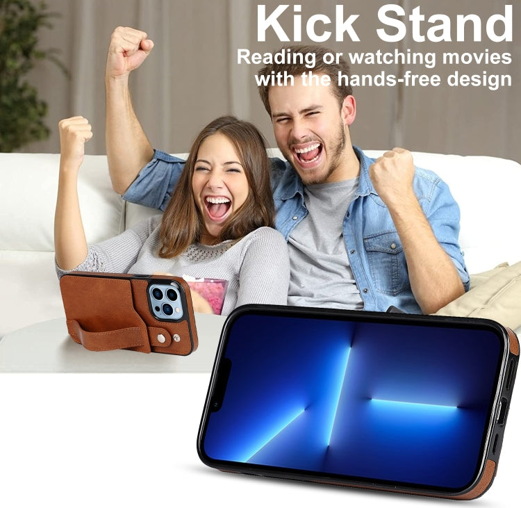 For iPhone 14 Pro Wrist Strap Holder Phone Case