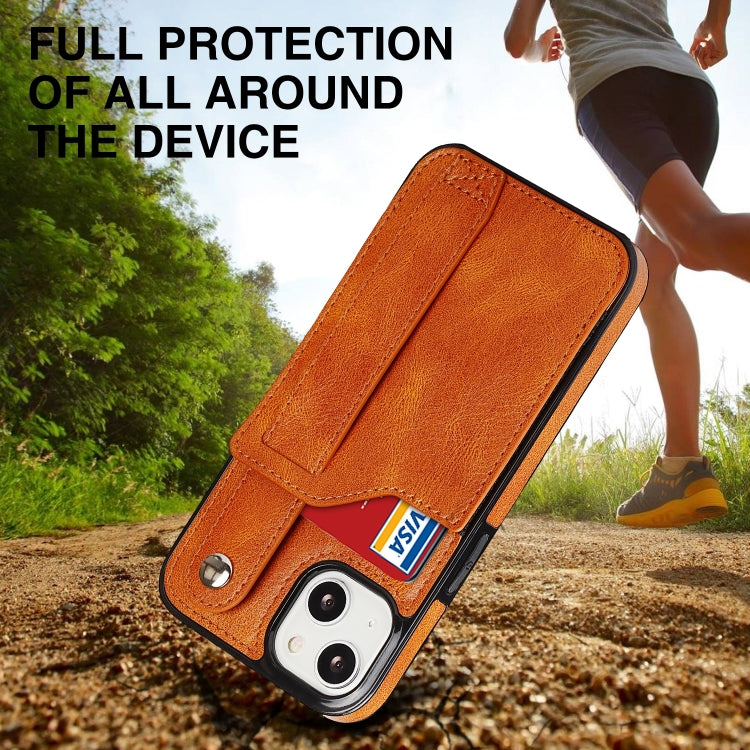 For iPhone 14 Wrist Strap Holder Phone Case