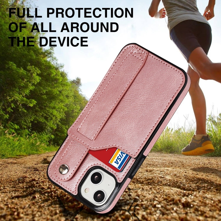 For iPhone 14 Wrist Strap Holder Phone Case