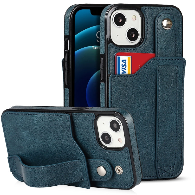 For iPhone 14 Wrist Strap Holder Phone Case
