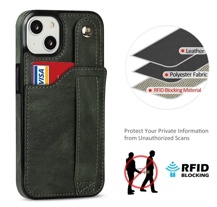 For iPhone 14 Wrist Strap Holder Phone Case