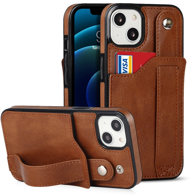For iPhone 14 Wrist Strap Holder Phone Case