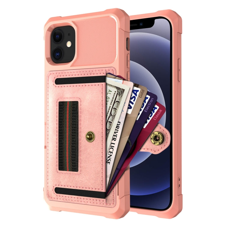 For iPhone 12 mini ZM06 Card Bag TPU + Leather Phone Case