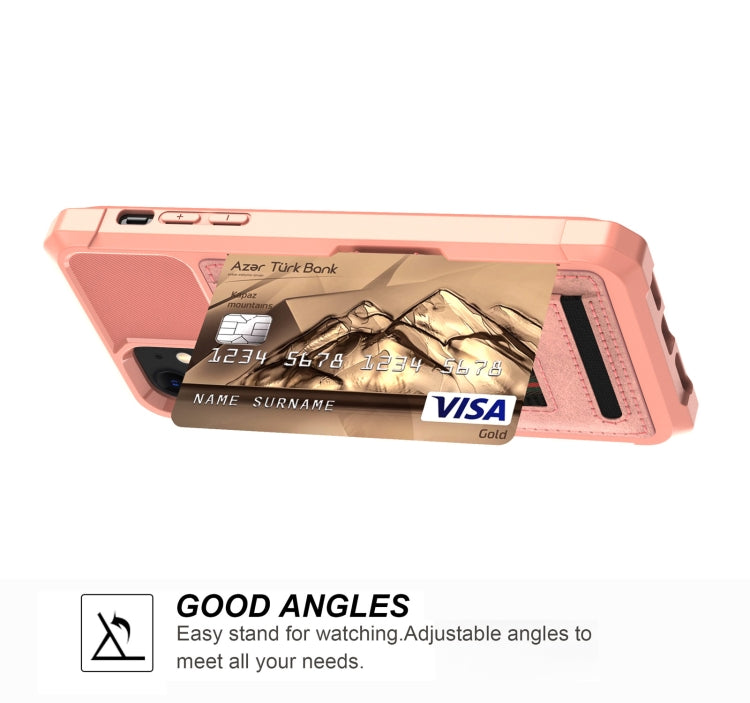 For iPhone 12 mini ZM06 Card Bag TPU + Leather Phone Case