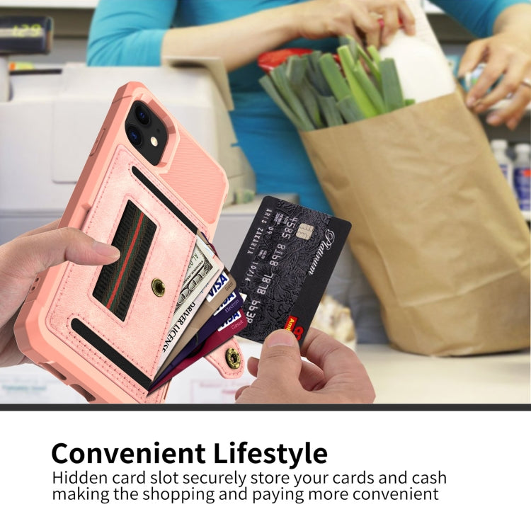 For iPhone 12 mini ZM06 Card Bag TPU + Leather Phone Case