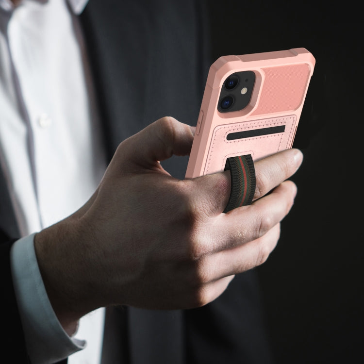 For iPhone 12 mini ZM06 Card Bag TPU + Leather Phone Case