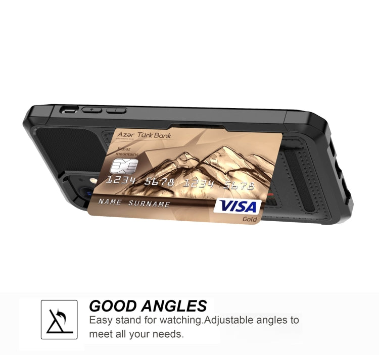 For iPhone 12 mini ZM06 Card Bag TPU + Leather Phone Case