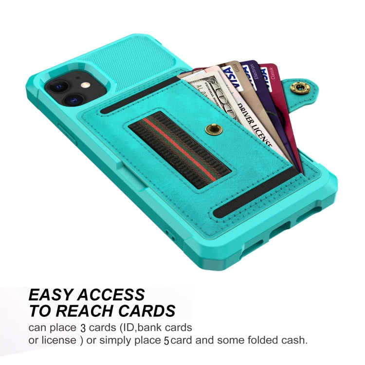For iPhone 12 mini ZM06 Card Bag TPU + Leather Phone Case