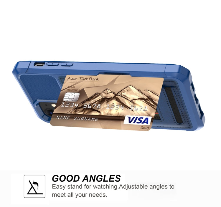 For iPhone 12 ZM06 Card Bag TPU + Leather Phone Case