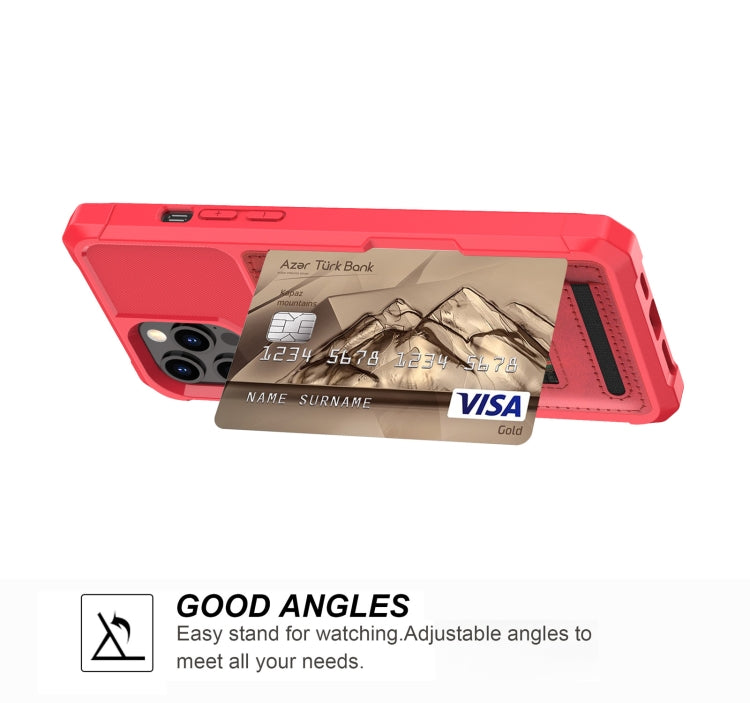 For iPhone 12 Pro Max ZM06 Card Bag TPU + Leather Phone Case