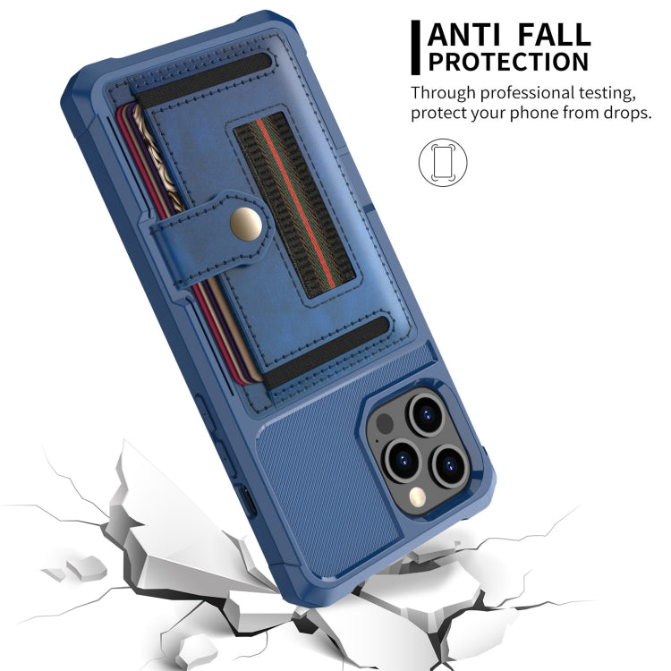 For iPhone 11 Pro ZM06 Card Bag TPU + Leather Phone Case