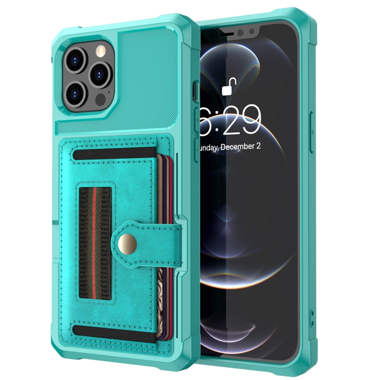 For iPhone 11 Pro ZM06 Card Bag TPU + Leather Phone Case