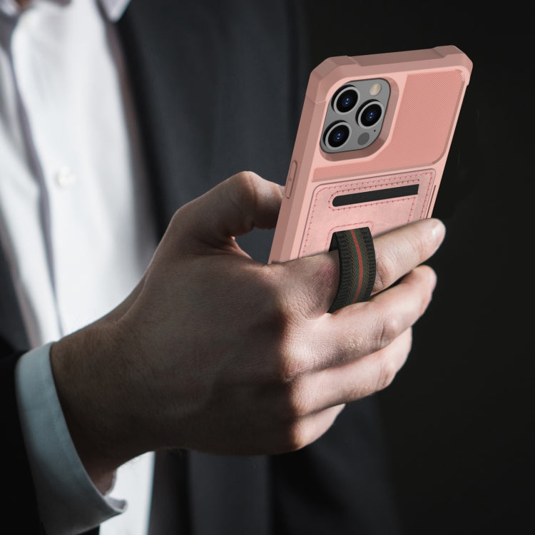 For iPhone 11 Pro Max ZM06 Card Bag TPU + Leather Phone Case