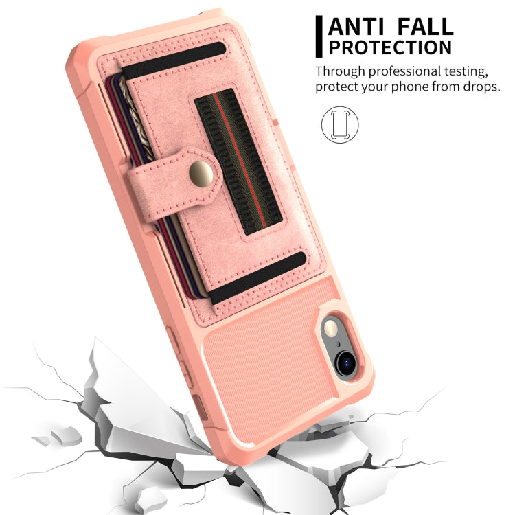 For iPhone XR ZM06 Card Bag TPU + Leather Phone Case