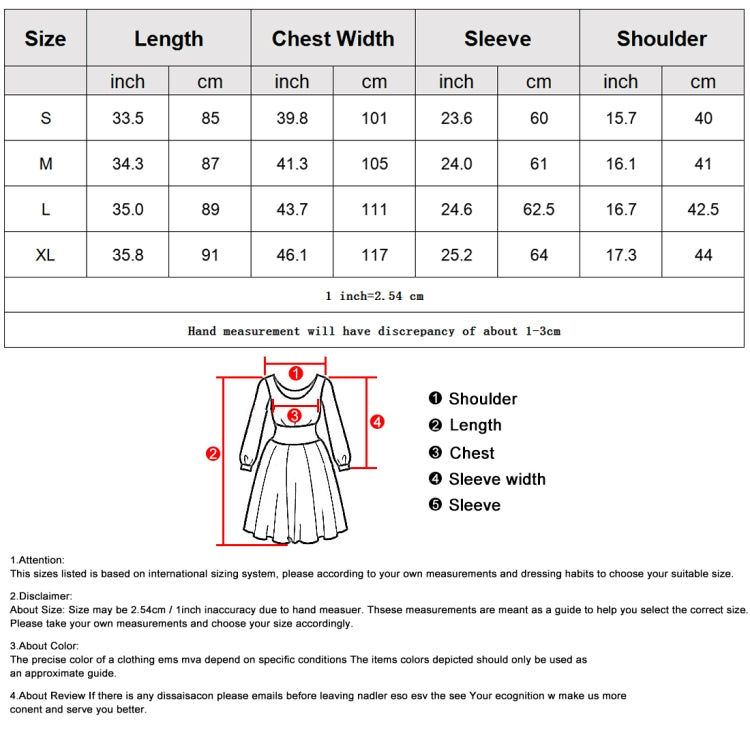 Casual Sweater Dress Loose Stitching Long-sleeved Dress, Size: