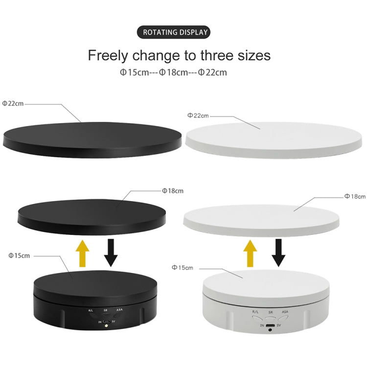 3 in 1 Remote Electric Rotating Display Stand Turntable
