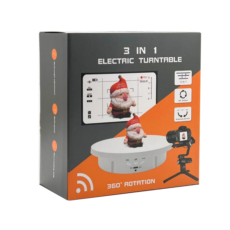 3 in 1 Remote Electric Rotating Display Stand Turntable
