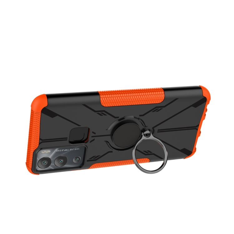 For Infinix Hot 12i Armor Bear Shockproof PC + TPU Phone Case with Ring