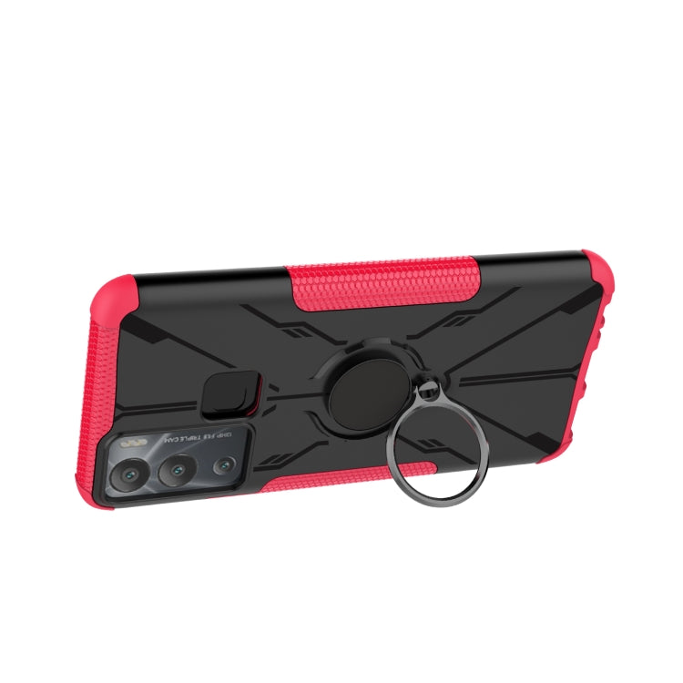 For Infinix Hot 12i Armor Bear Shockproof PC + TPU Phone Case with Ring