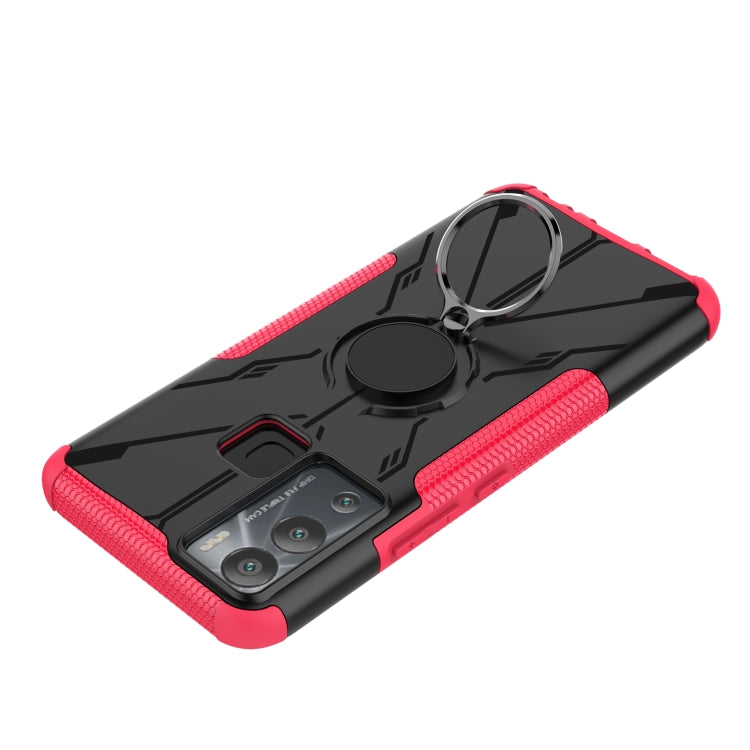 For Infinix Hot 12i Armor Bear Shockproof PC + TPU Phone Case with Ring