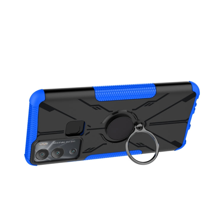For Infinix Hot 12i Armor Bear Shockproof PC + TPU Phone Case with Ring