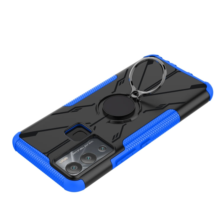 For Infinix Hot 12i Armor Bear Shockproof PC + TPU Phone Case with Ring
