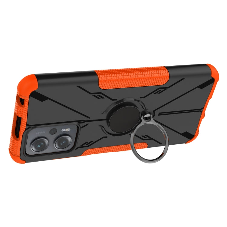 For Xiaomi Redmi Note 11T Pro Armor Bear Shockproof PC + TPU Phone Case with Ring