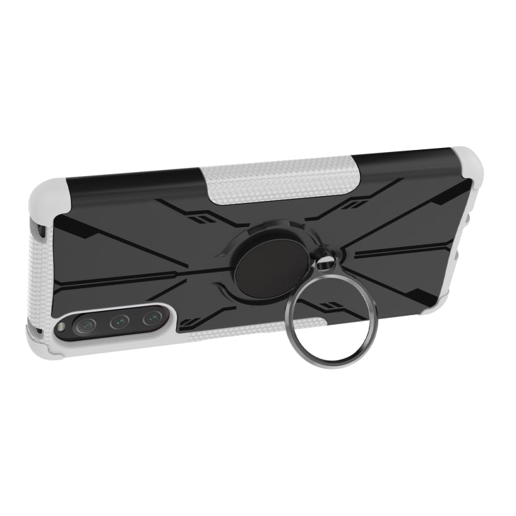 For Sony Xperia 10 IV Armor Bear Shockproof PC + TPU Phone Case with Ring